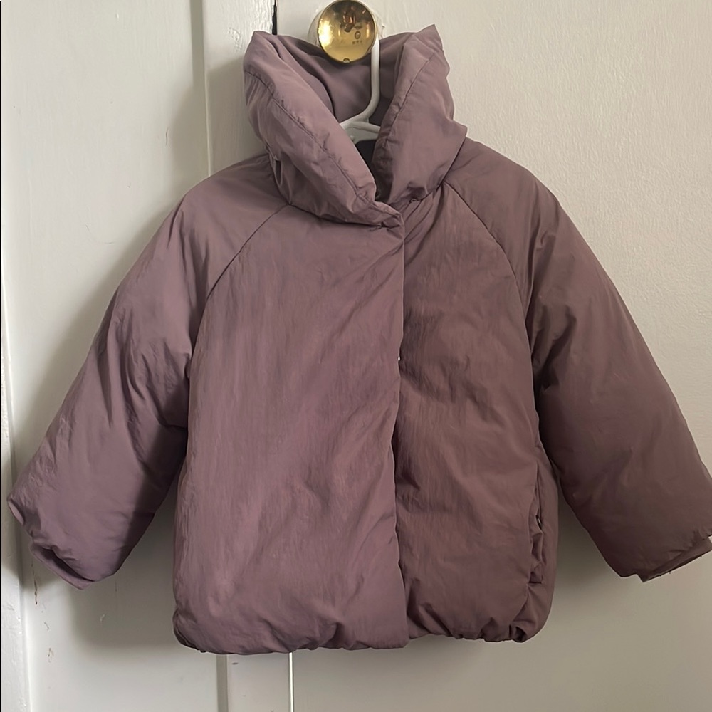 Zara Purple Puffer Jacket